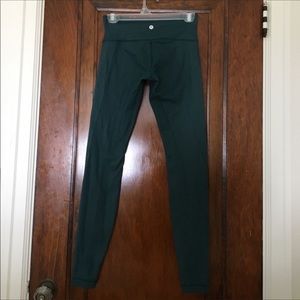 Lululemon Wunder Under Green Leggings